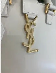 Pre Owned Saint Laurent Monogram Cabas Downtown Leather Baby