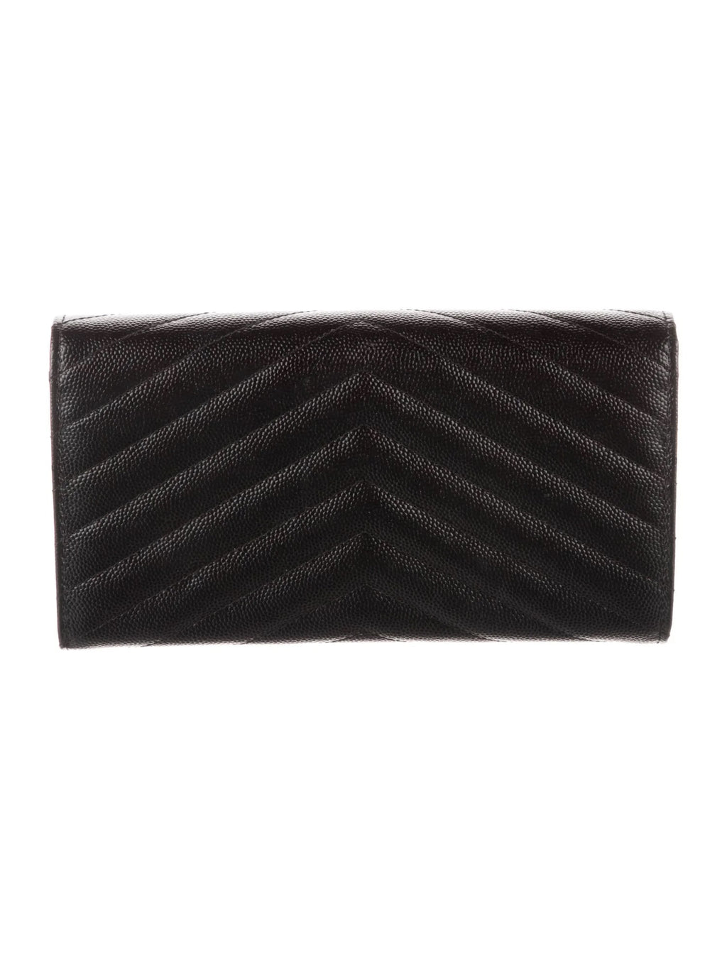 Pre Owned Saint Laurent  2021 Matelasse Grain De Poudre Cassandre Large Flap Wallet Wallet