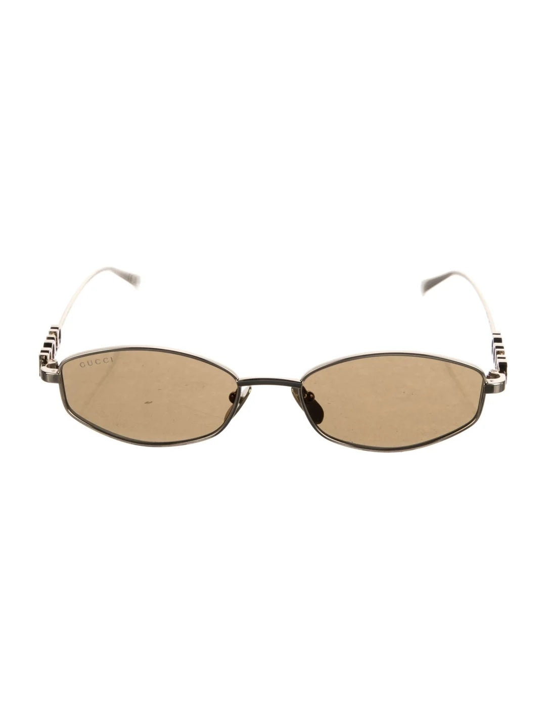 Pre Owned Gucci  Interlocking G Logo Narrow Sunglasses