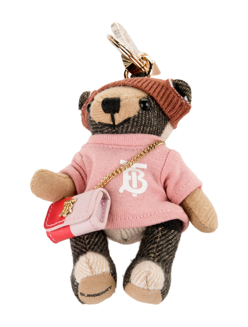 Pre Owned Burberry Women's Wool Bear Bag Charm w/Tags