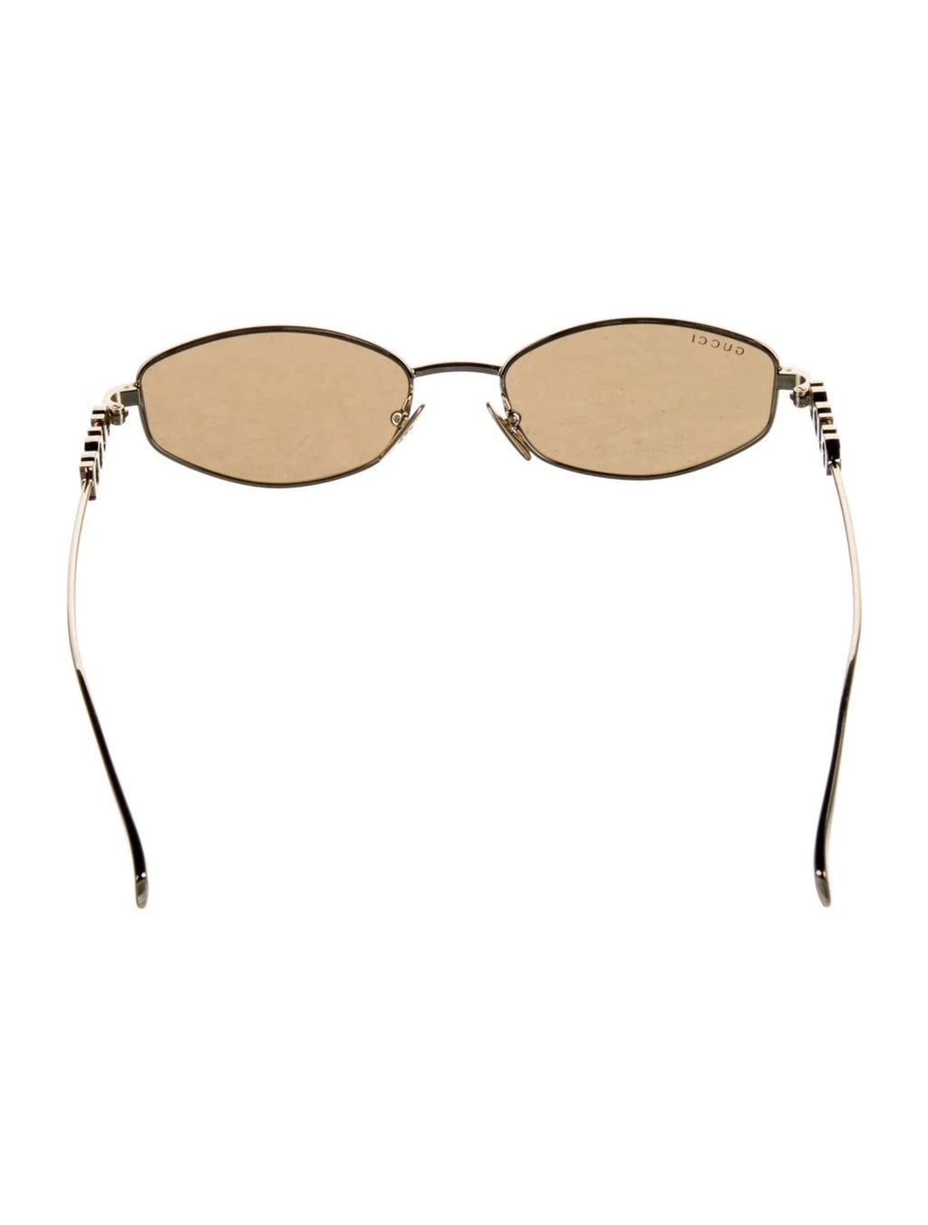 Pre Owned Gucci  Interlocking G Logo Narrow Sunglasses