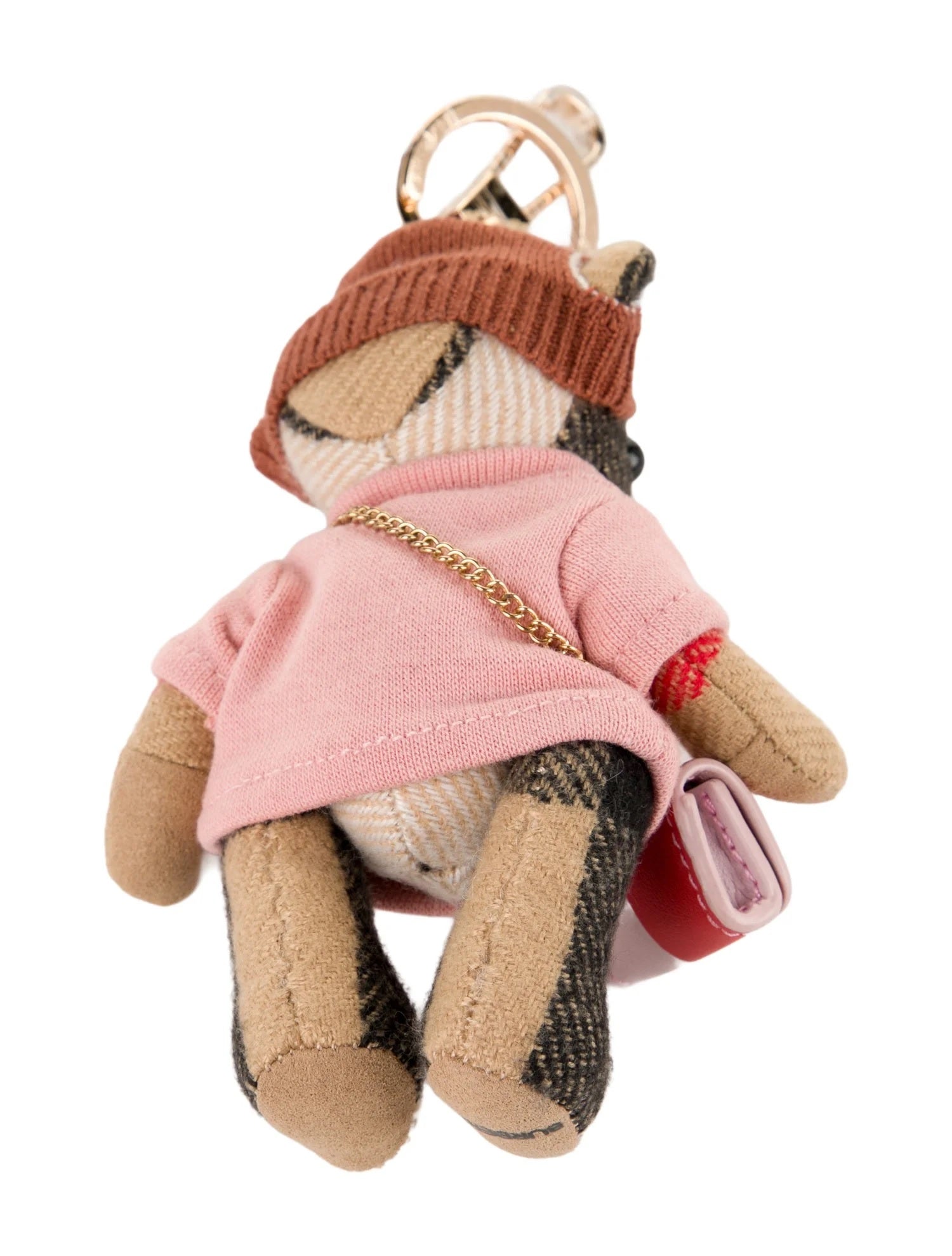 Pre Owned Burberry Women's Wool Bear Bag Charm w/Tags