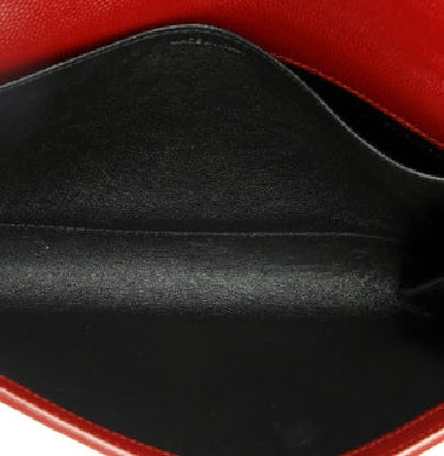 Pre Owned Saint LaurentUptown Chain Wallet Leather