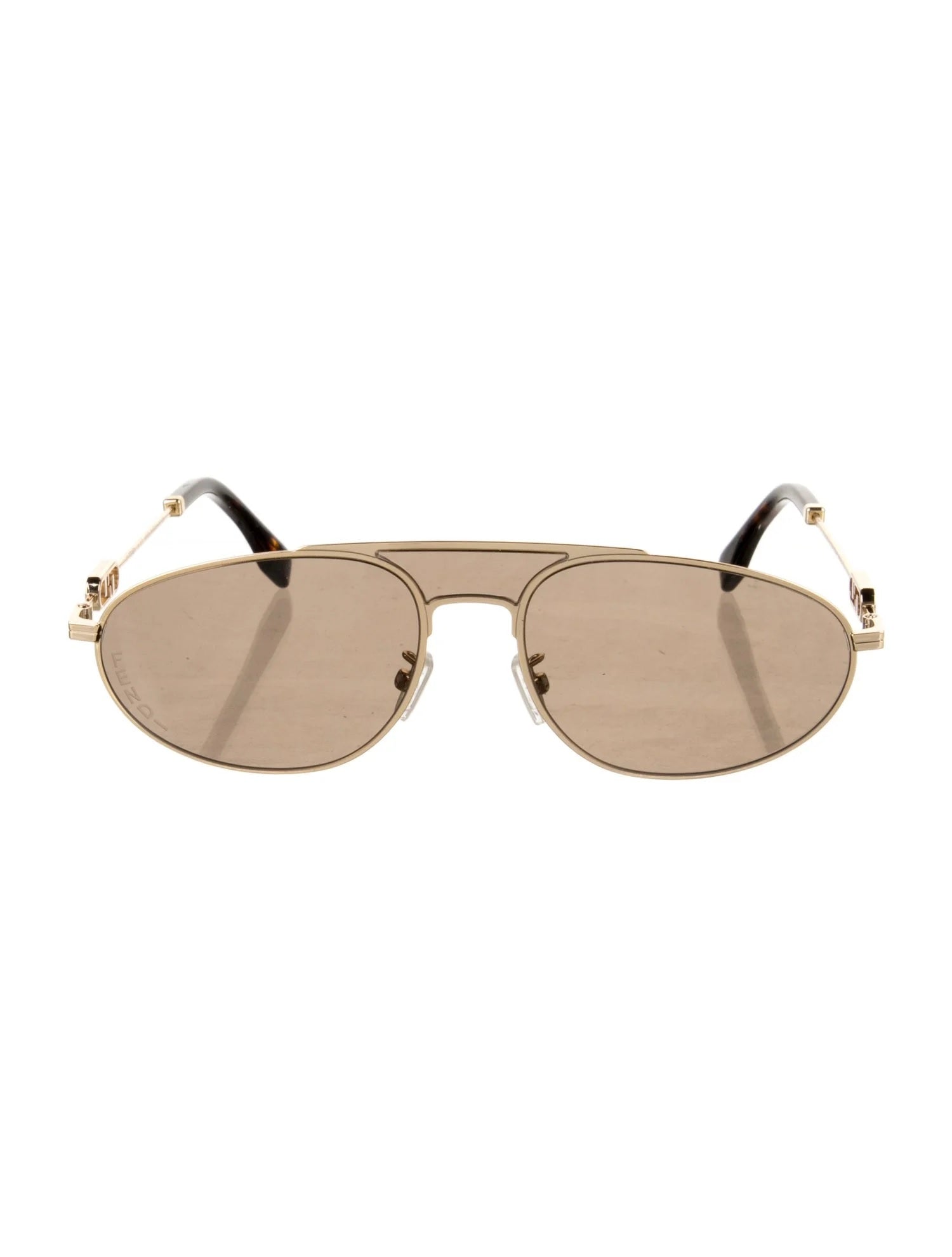 Pre Owned Fendi Aviator Tinted Sunglasses