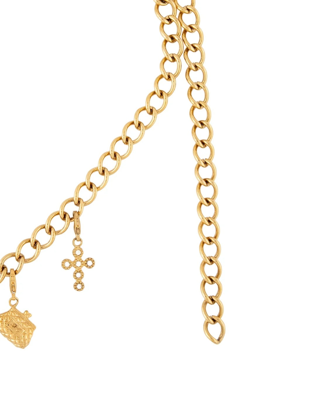Pre Owned Dolce & Gabbana  Skinny Metal Chain-Link Belt