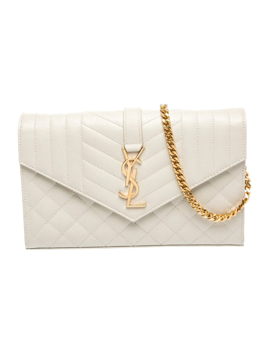 Pre Owned Saint Laurent  Leather Envelope