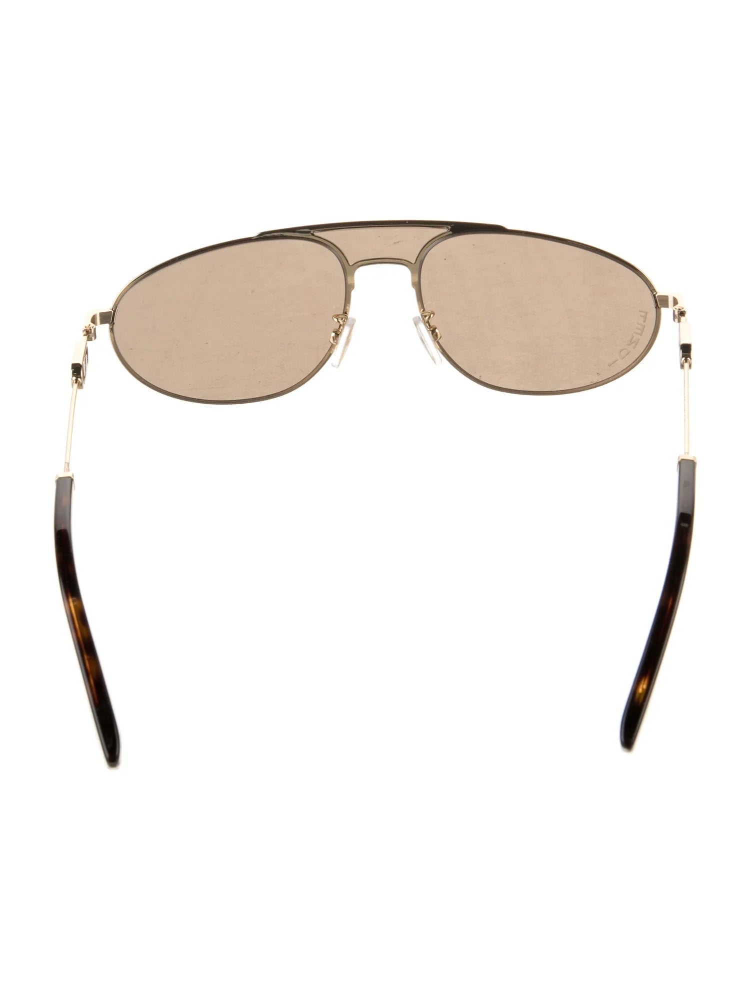 Pre Owned Fendi Aviator Tinted Sunglasses