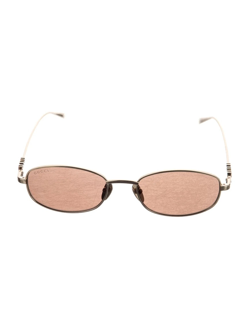 Pre Owned Gucci  Round Tinted Sunglasses