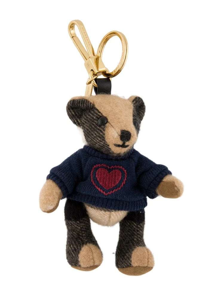 Pre Owned Burberry  Teddy Bear Keychain w/Tags