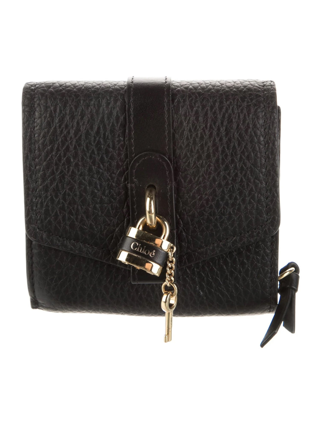 Pre Owned Chloé Leather Compact Wallet