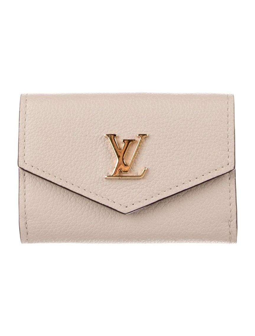 Pre Owned Louis Vuitton  2021 Leather Lockmini Wallet