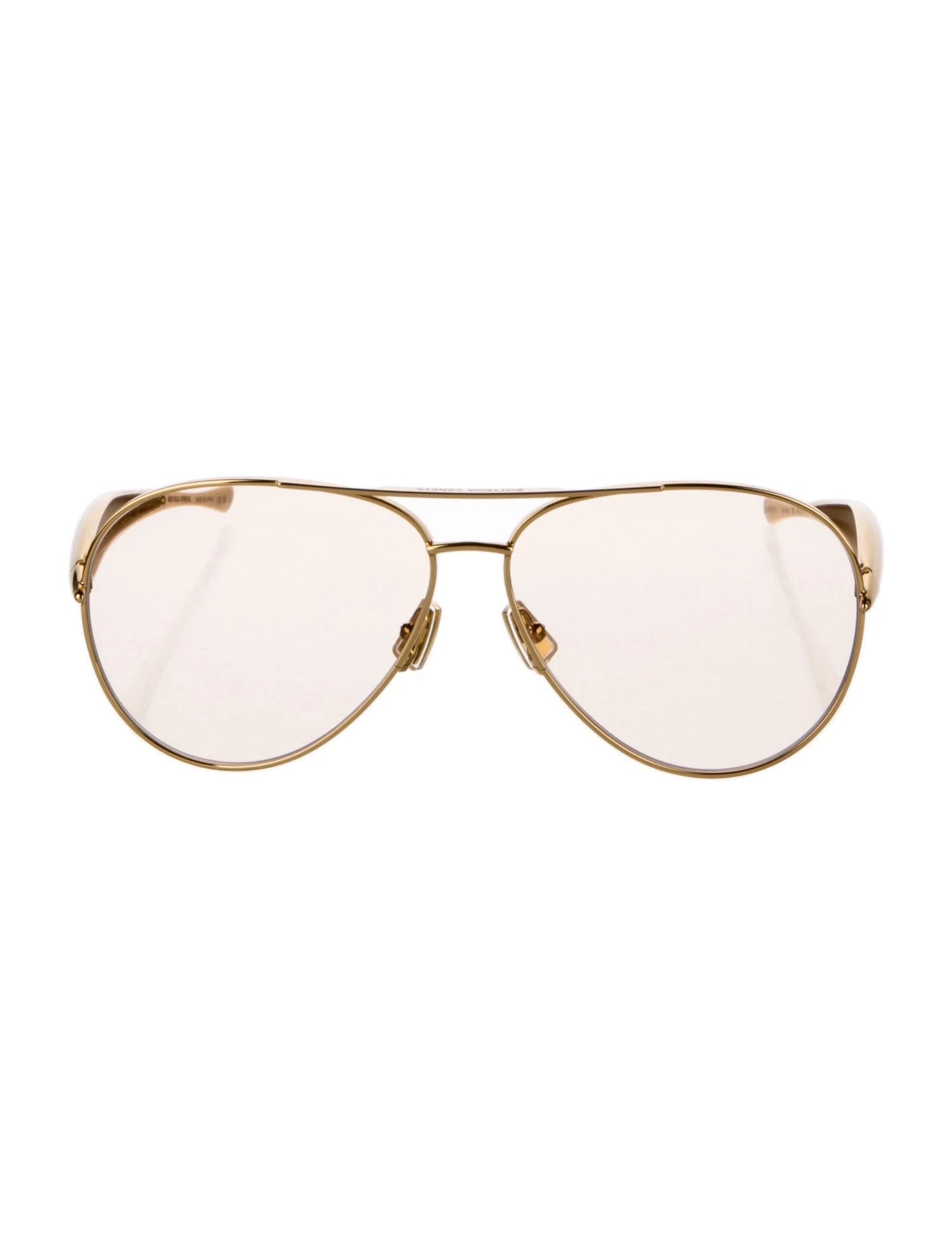 Pre Owned Bottega Veneta  Aviator Tinted Sunglasses