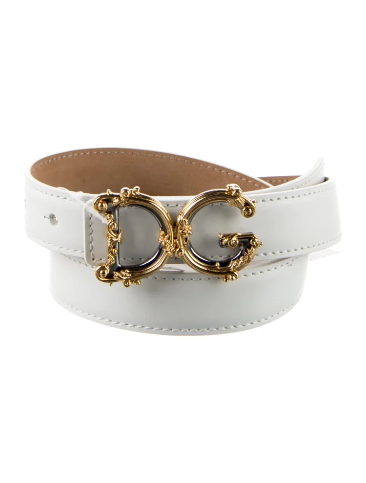 Pre Owned Dolce & Gabbana  Skinny Leather Waist Belt