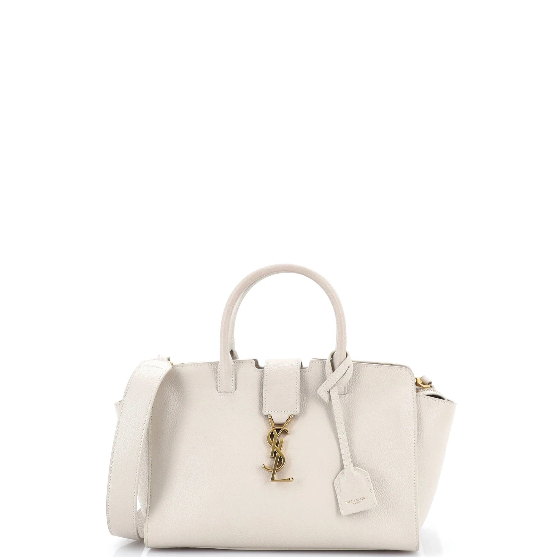 Pre Owned Saint Laurent Monogram Cabas Downtown Leather Baby