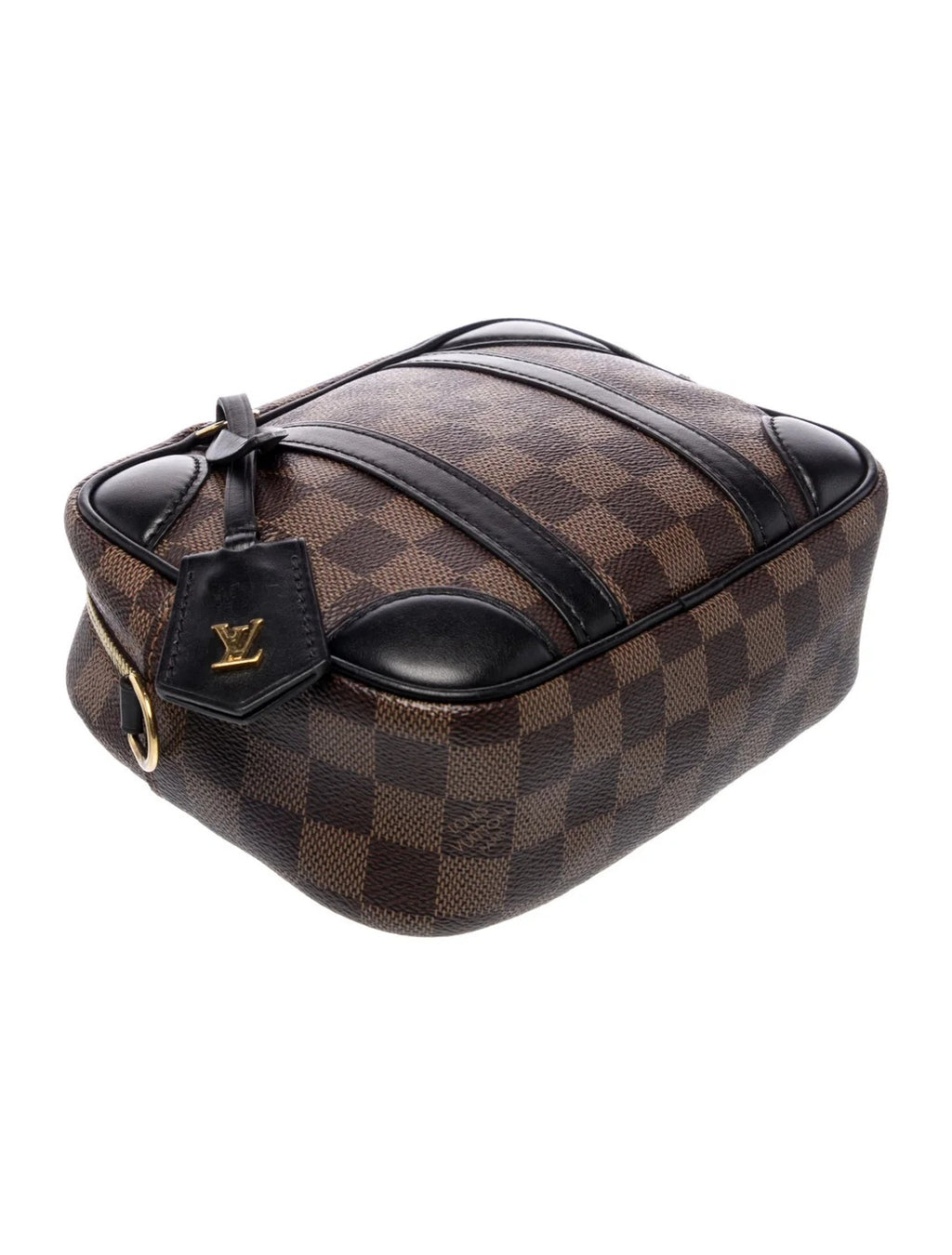 Pre Owned Louis Vuitton  Damier Ebene  Valisette Souple BB Black