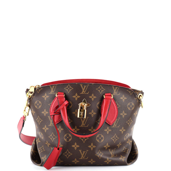 Pre Owned Louis Vuitton Flower Zipped Tote Monogram PM