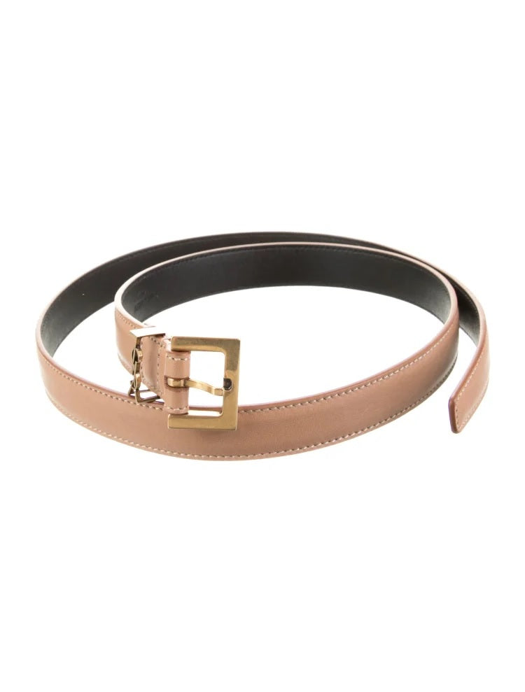 Pre owned Saint Laurent  Skinny Leather Belt
