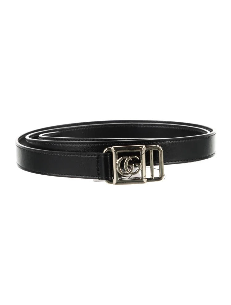 Pre Owned Gucci  Skinny Leather Belt