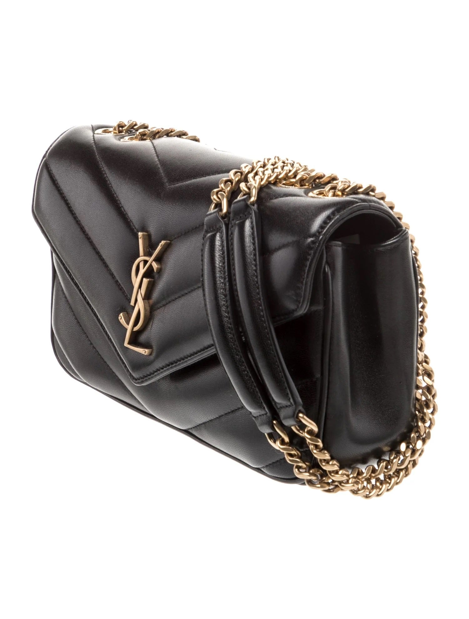 Pre Owned Saint Laurent Leather LouLou