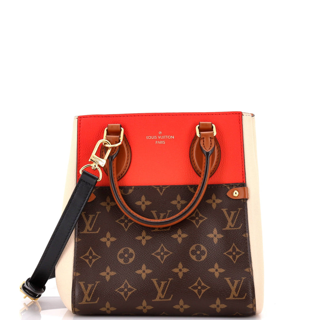 Pre Owned Louis Vuitton Fold Tote Monogram Canvas and Leather PM