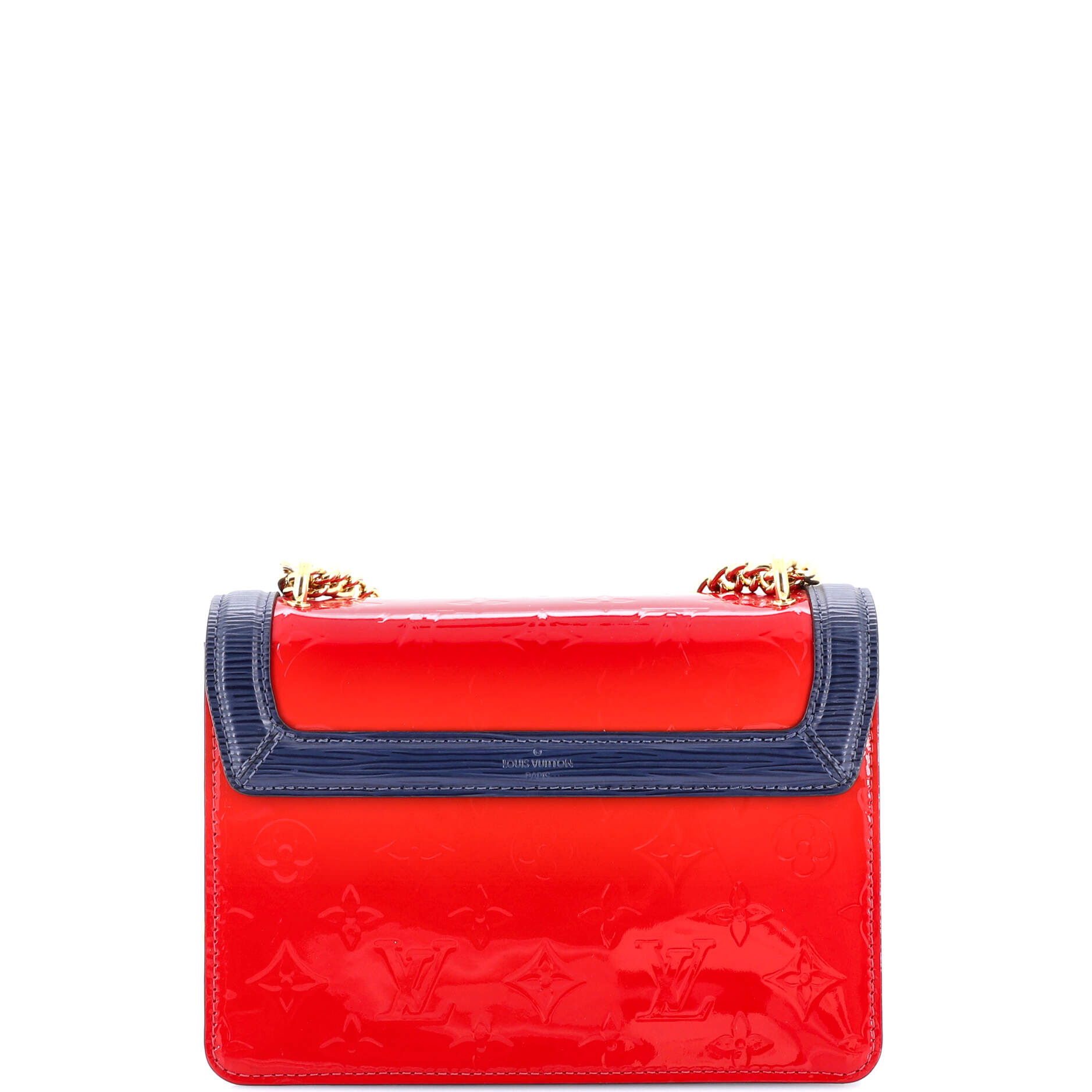 Pre Owned Louis Vuitton Wynwood Handbag Monogram Vernis with Monogram Canvas and Epi Leather