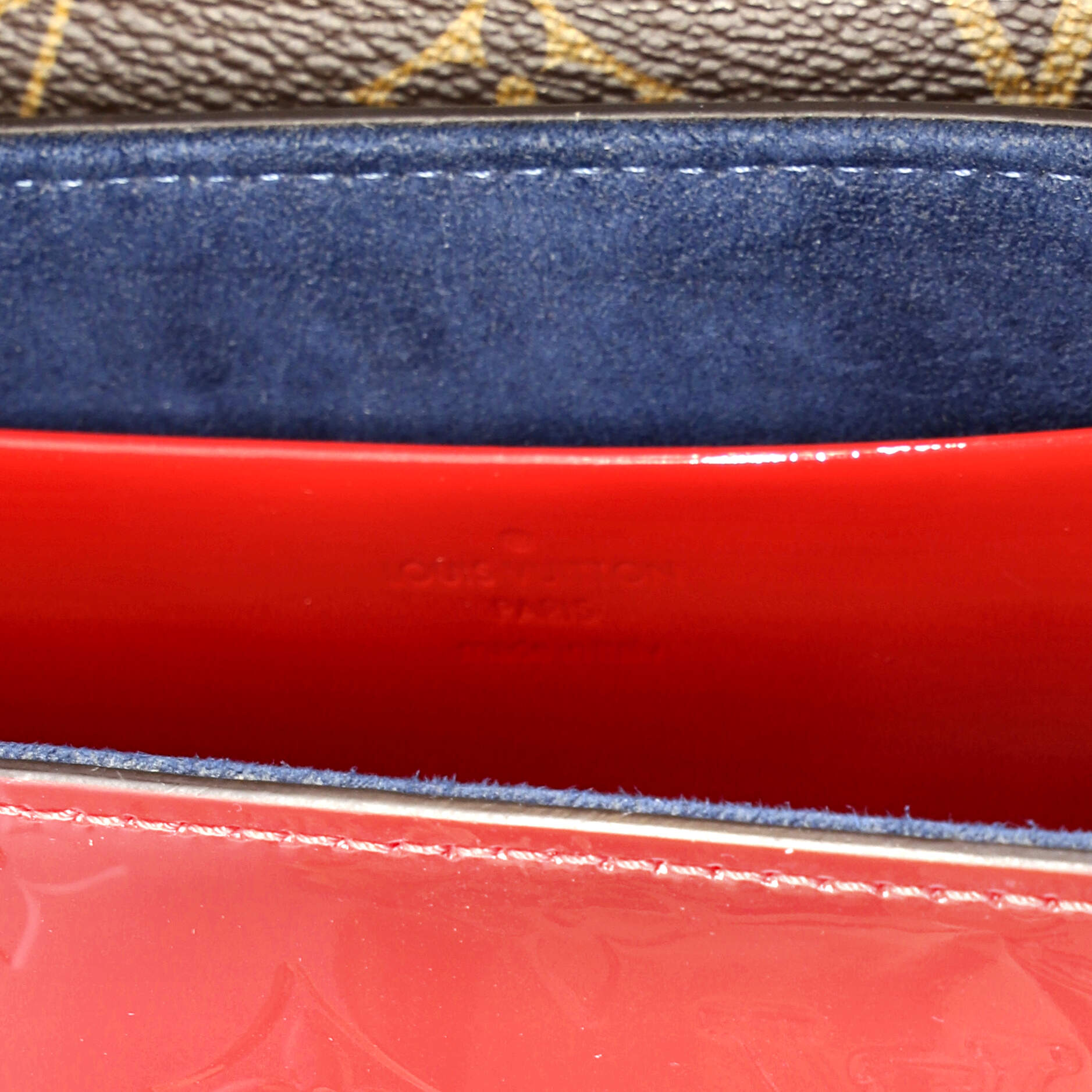 Pre Owned Louis Vuitton Wynwood Handbag Monogram Vernis with Monogram Canvas and Epi Leather