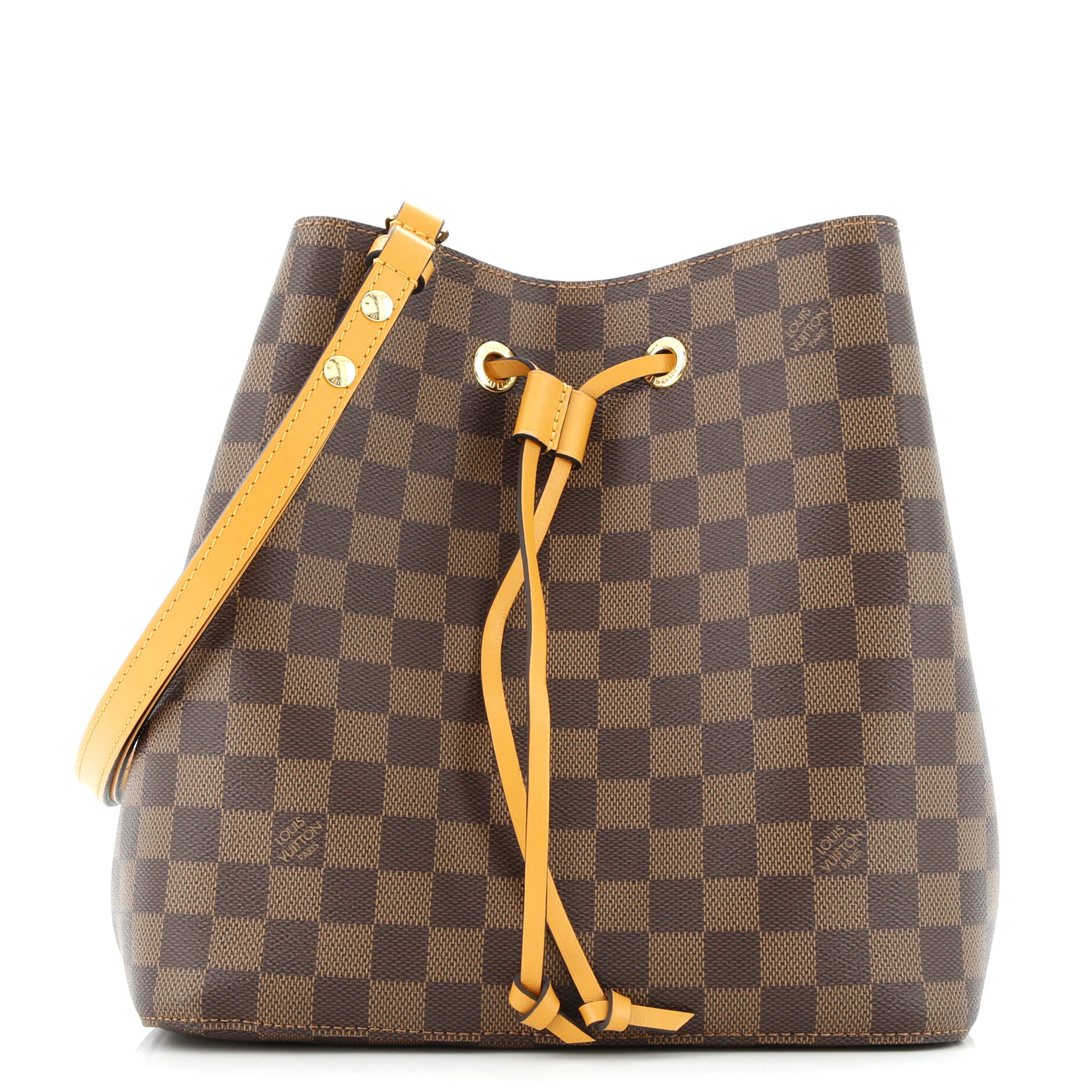parte 2 Louis Vuitton NeoNoe Handbag Damier with Leather MM