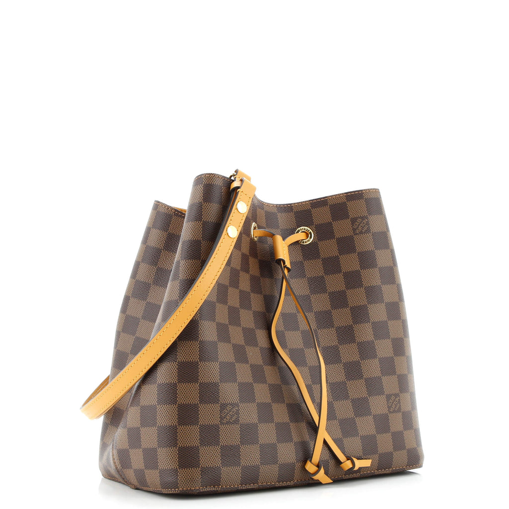 parte 2 Louis Vuitton NeoNoe Handbag Damier with Leather MM