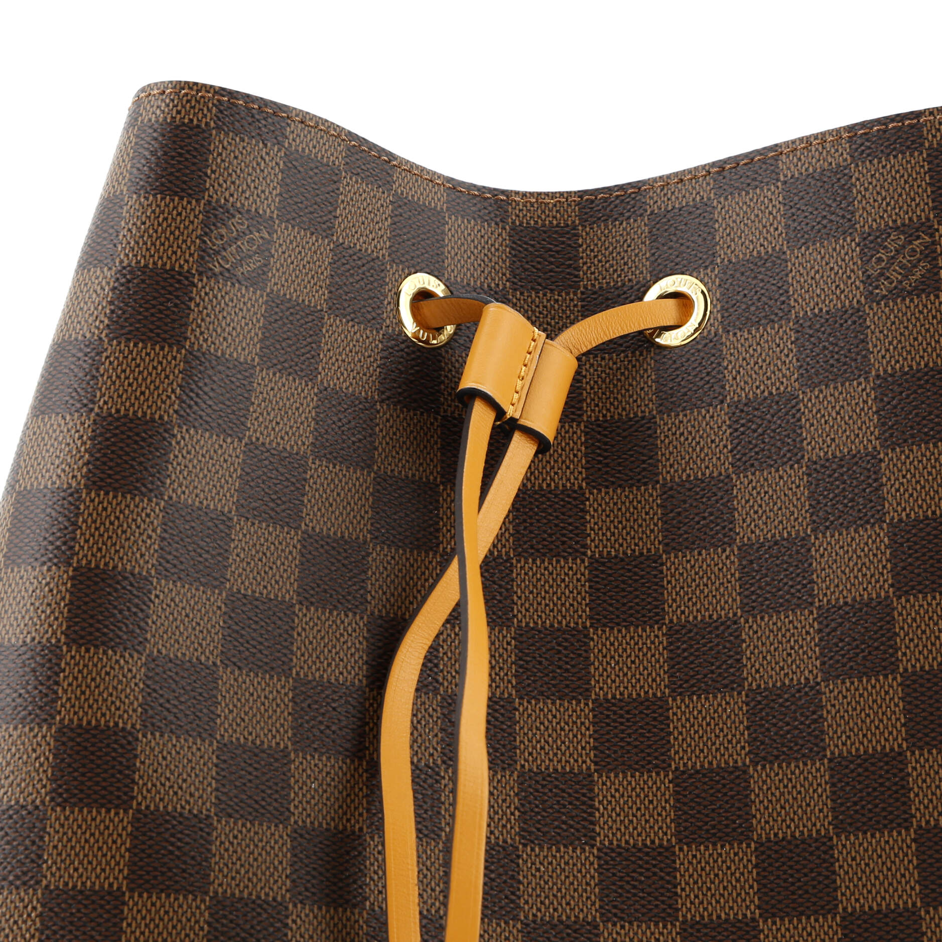 parte 2 Louis Vuitton NeoNoe Handbag Damier with Leather MM