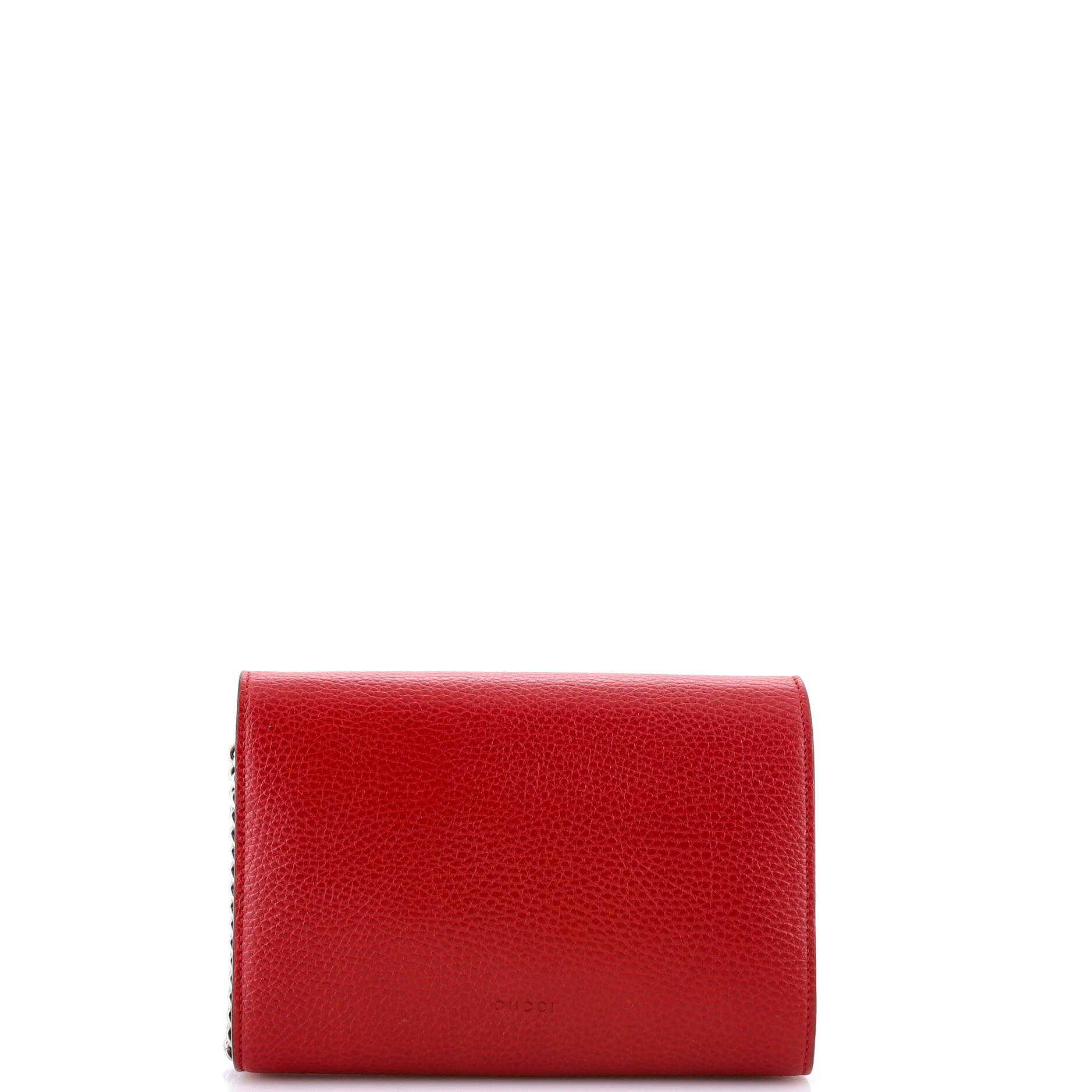 Pre Owned Gucci Dionysus Chain Wallet Leather with Embellished Detail Small