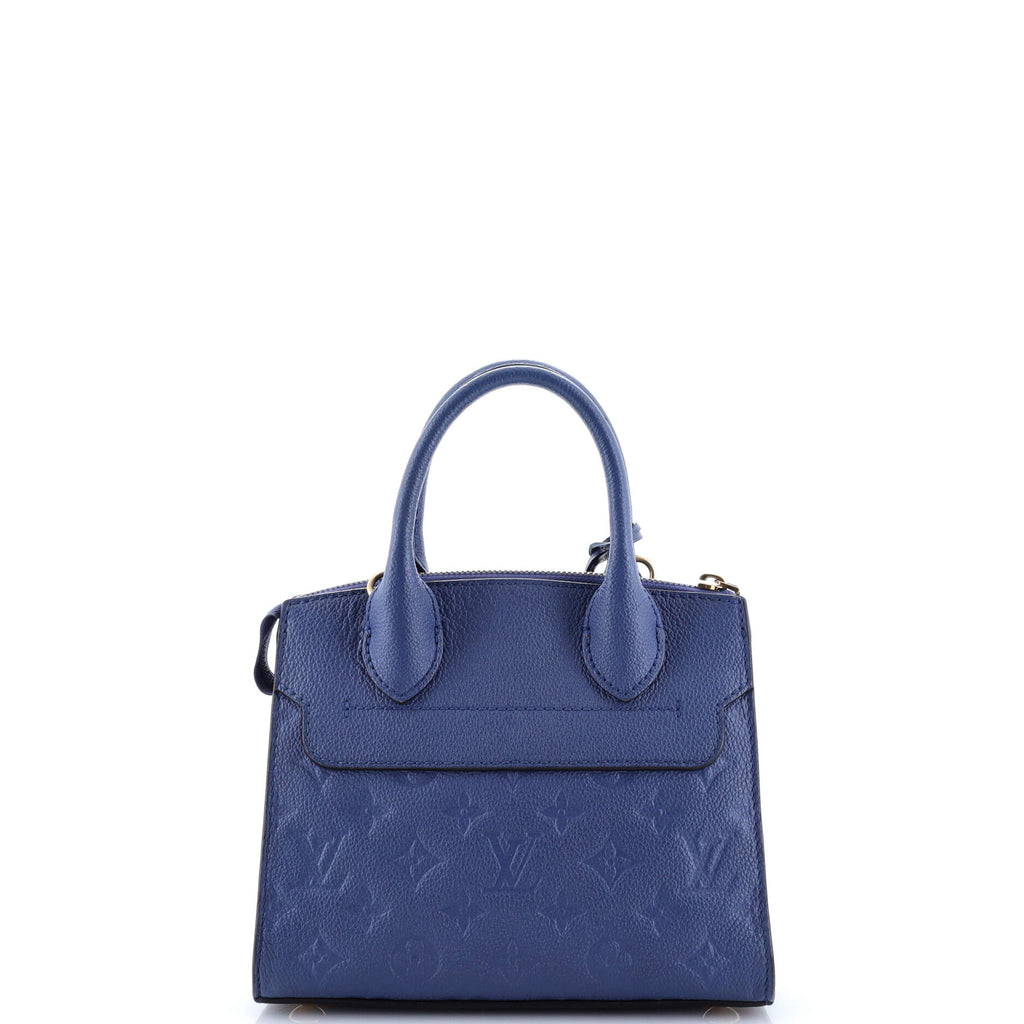 Pre Owned Louis Vuitton Pont Neuf Handbag Monogram Empreinte Leather Mini