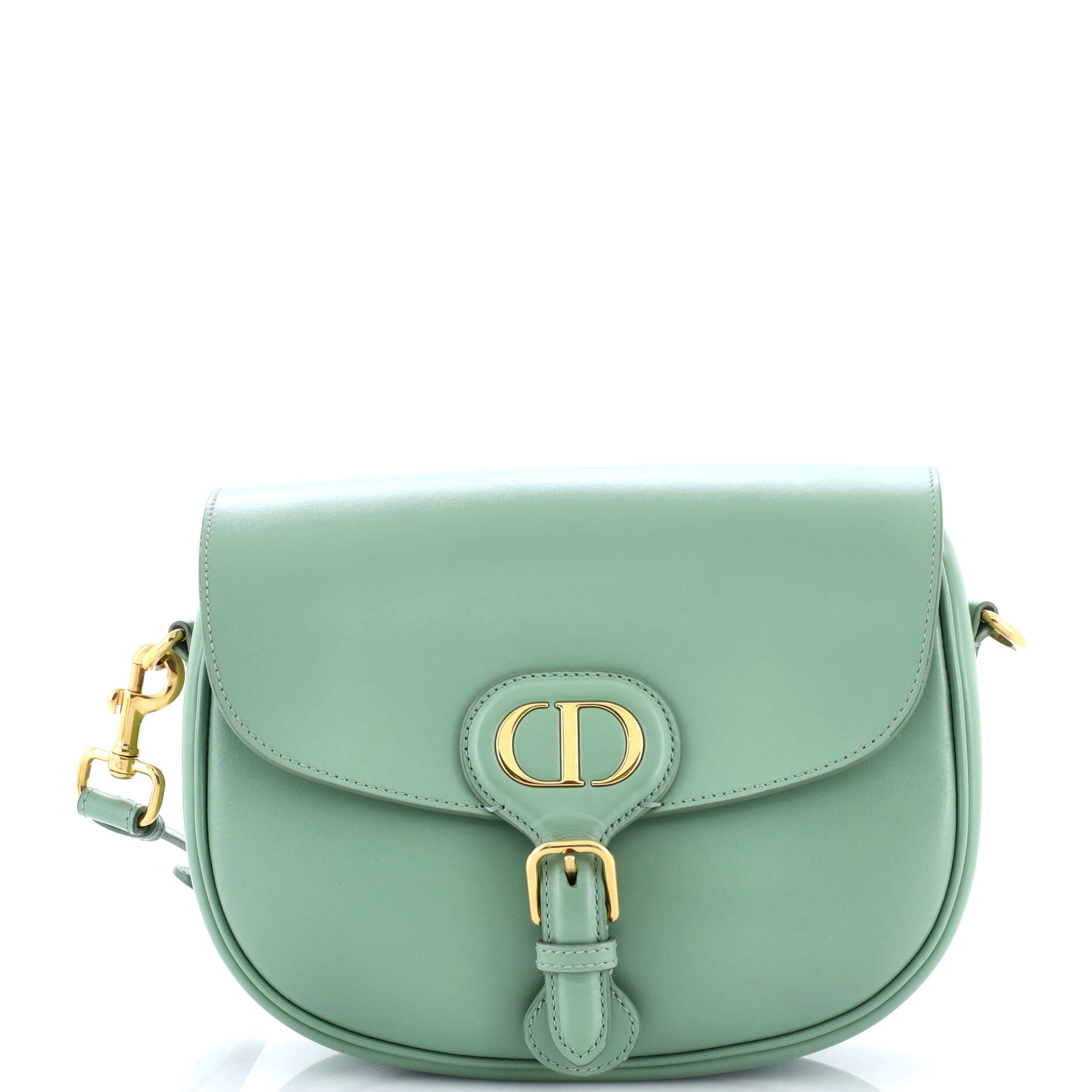 Pre Owned Christian Dior Bobby Flap Bag Leather Medium