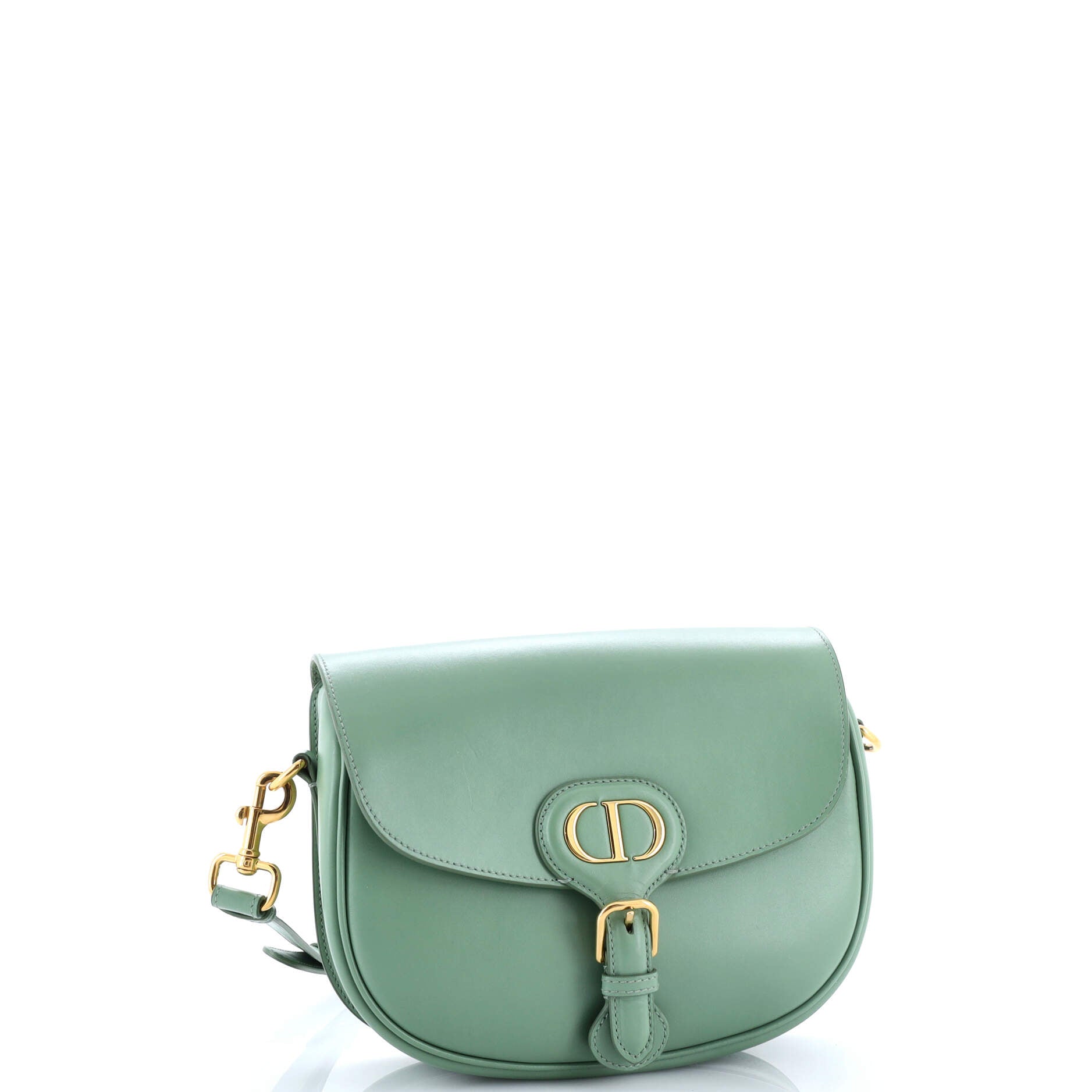 Pre Owned Christian Dior Bobby Flap Bag Leather Medium