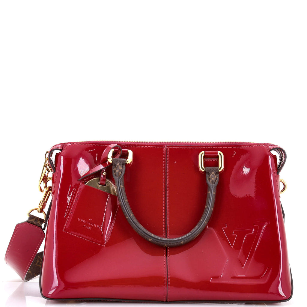 Pre Owned Louis Vuitton Miroir Handbag Vernis with Monogram Canvas