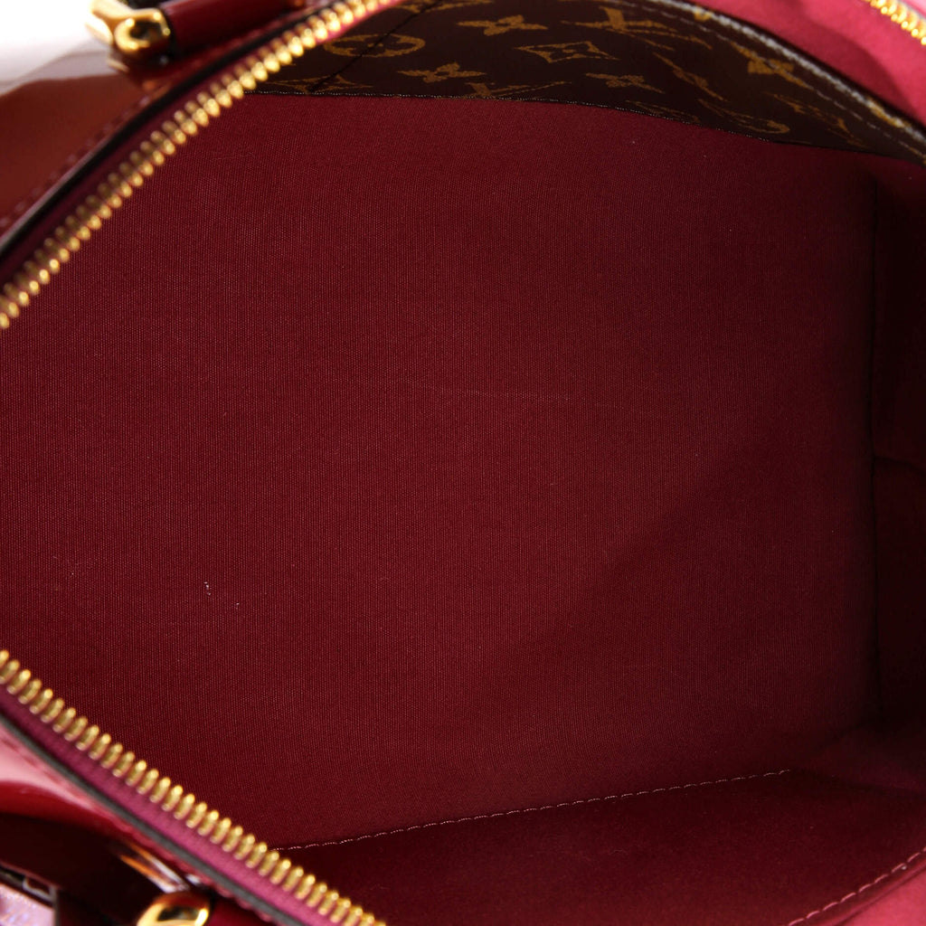 Pre Owned Louis Vuitton Miroir Handbag Vernis with Monogram Canvas