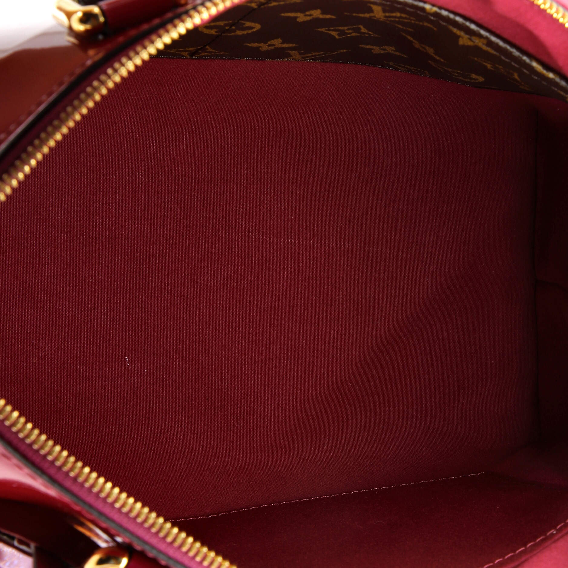 Pre Owned Louis Vuitton Miroir Handbag Vernis with Monogram Canvas