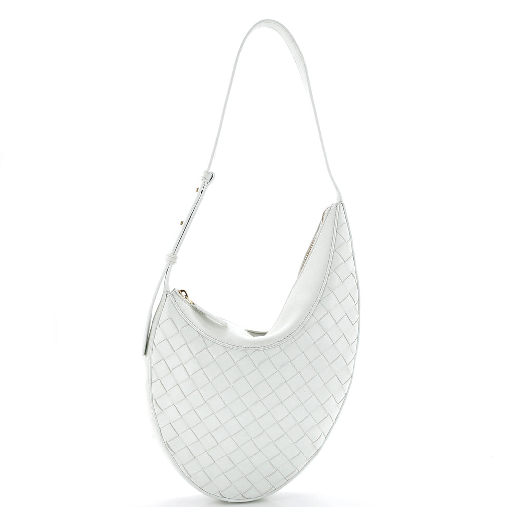 Pre Owned Bottega Veneta Drop Shoulder Bag Intrecciato Nappa Small