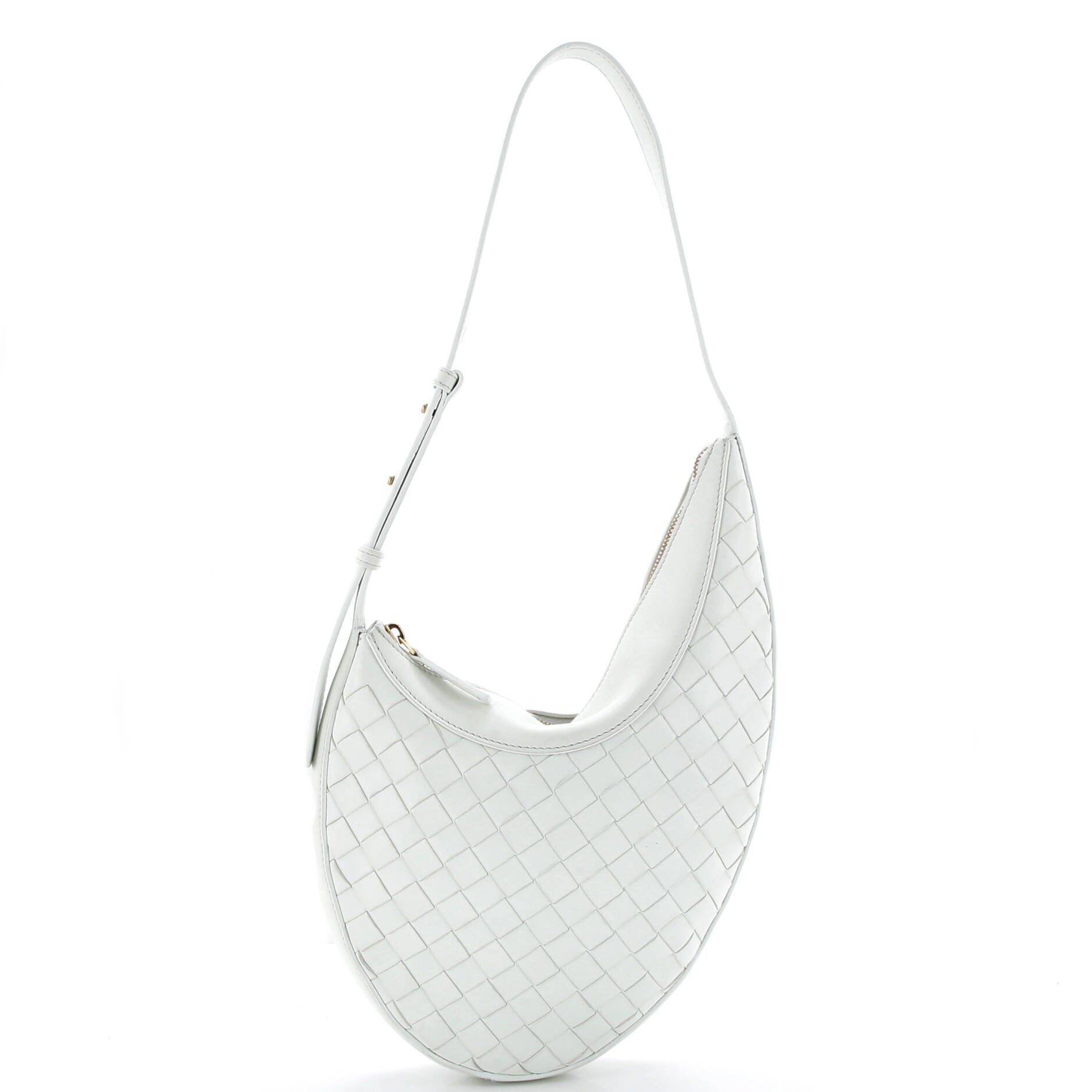Pre Owned Bottega Veneta Drop Shoulder Bag Intrecciato Nappa Small