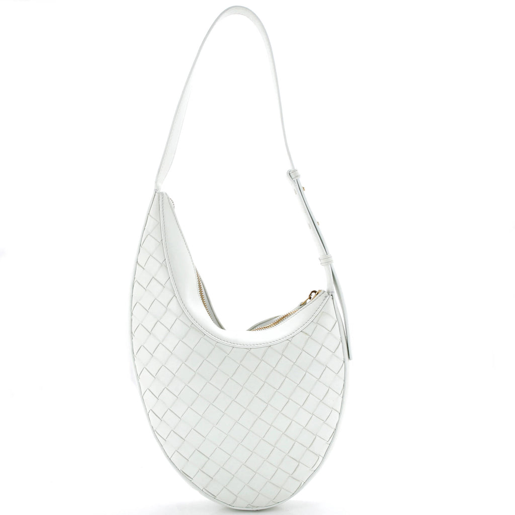 Pre Owned Bottega Veneta Drop Shoulder Bag Intrecciato Nappa Small