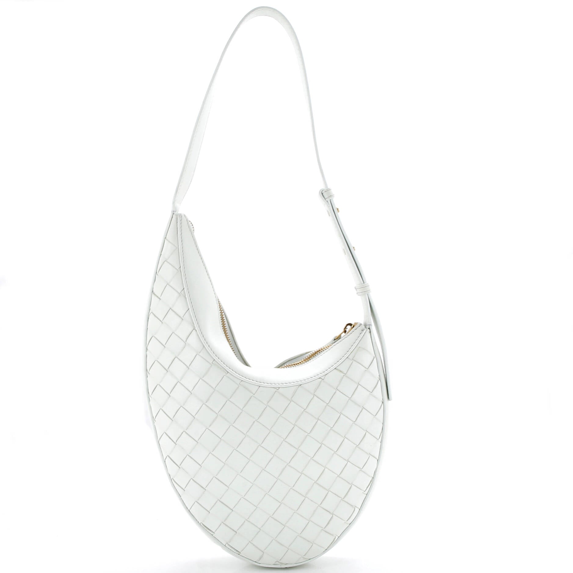 Pre Owned Bottega Veneta Drop Shoulder Bag Intrecciato Nappa Small