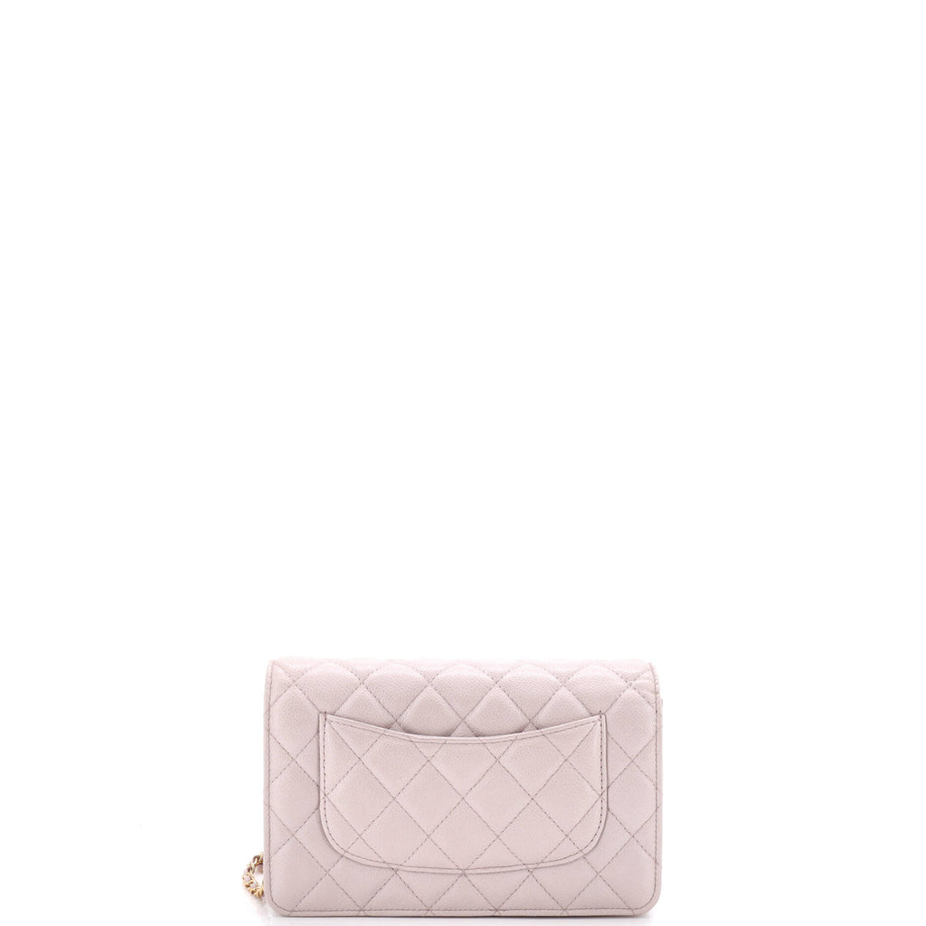 Pre Owned Chanel Miss Coco Strap Wallet on Chain Quilted Caviar