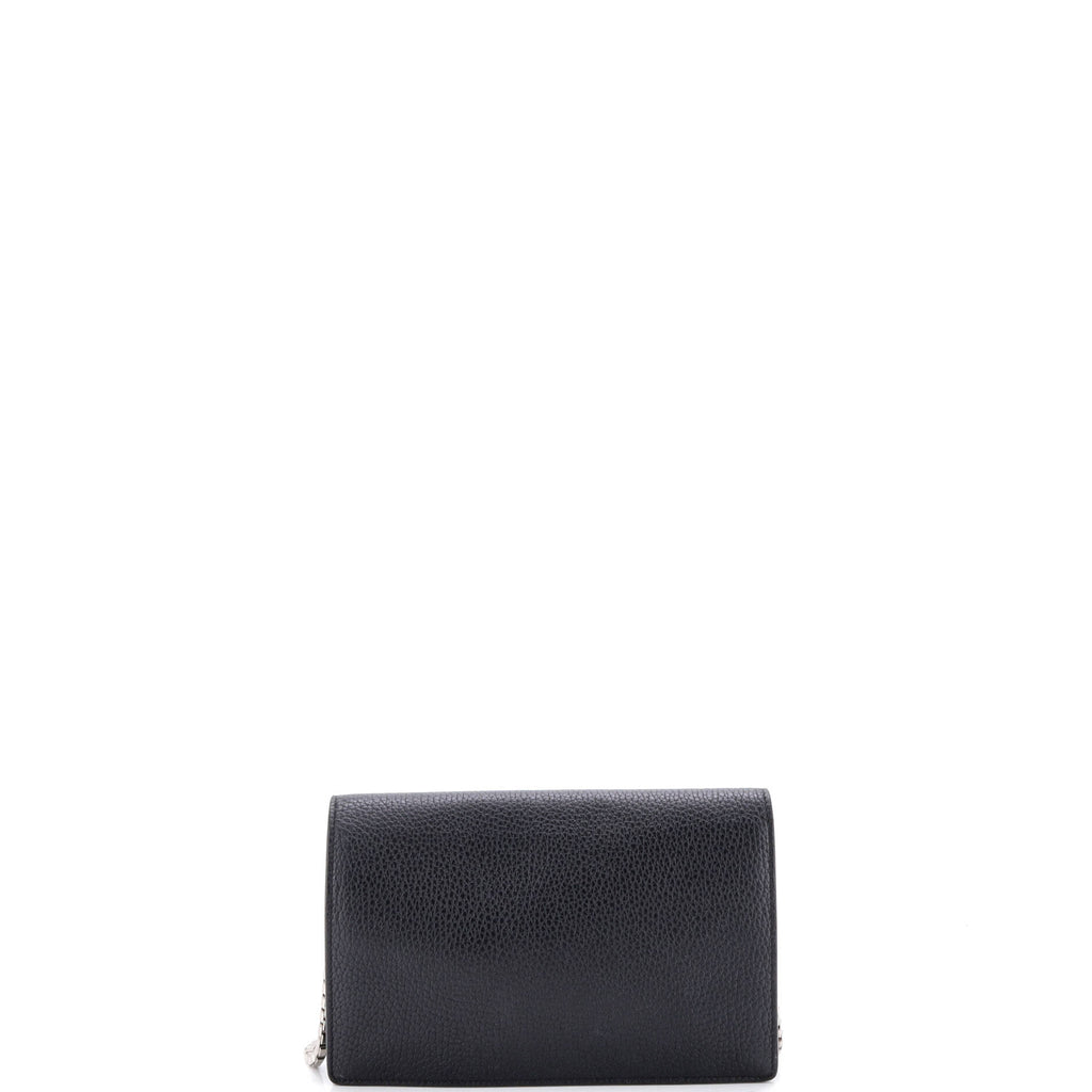 Pre Owned Balenciaga City Classic Studs Wallet on Chain Leather Small