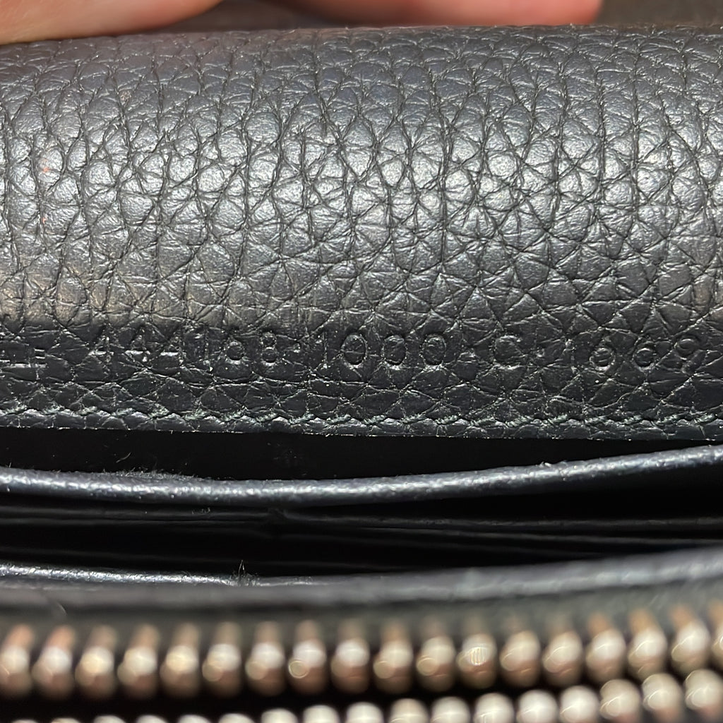 Pre Owned Balenciaga City Classic Studs Wallet on Chain Leather Small