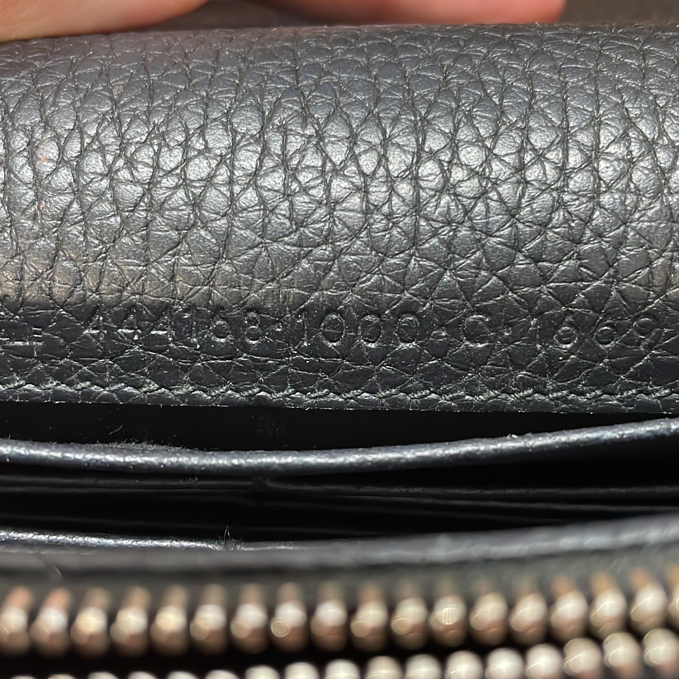 Pre Owned Balenciaga City Classic Studs Wallet on Chain Leather Small