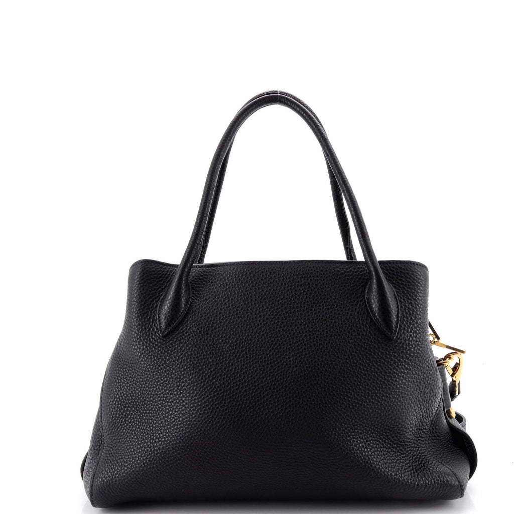Pre Owned Prada Convertible Compartment Tote Vitello Daino Medium