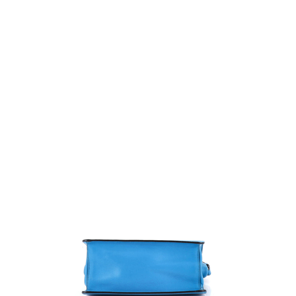 Pre Owned Prada Light Frame Shoulder Bag Saffiano Leather Small