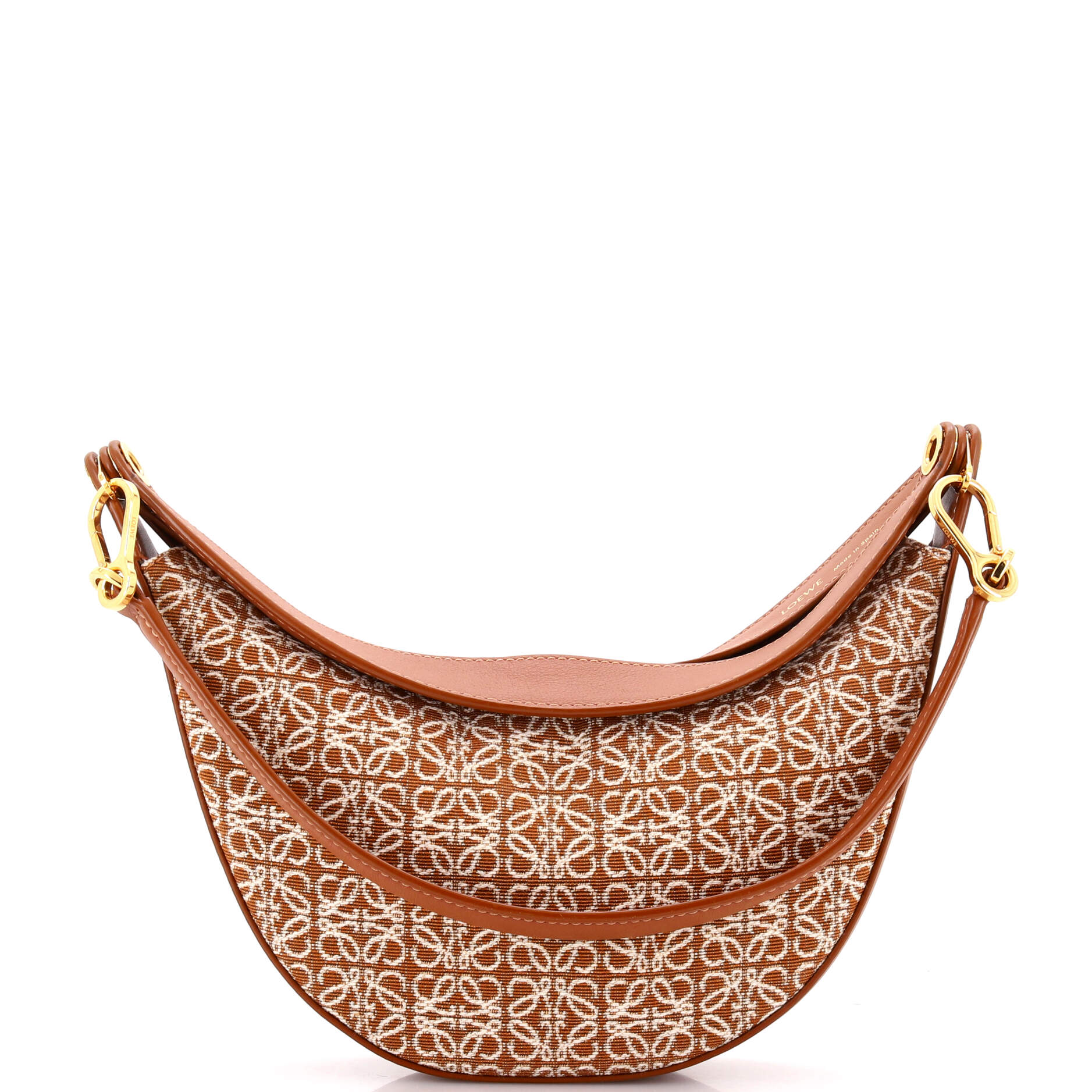 Pre Owned Loewe Luna Hobo Anagram Jacquard