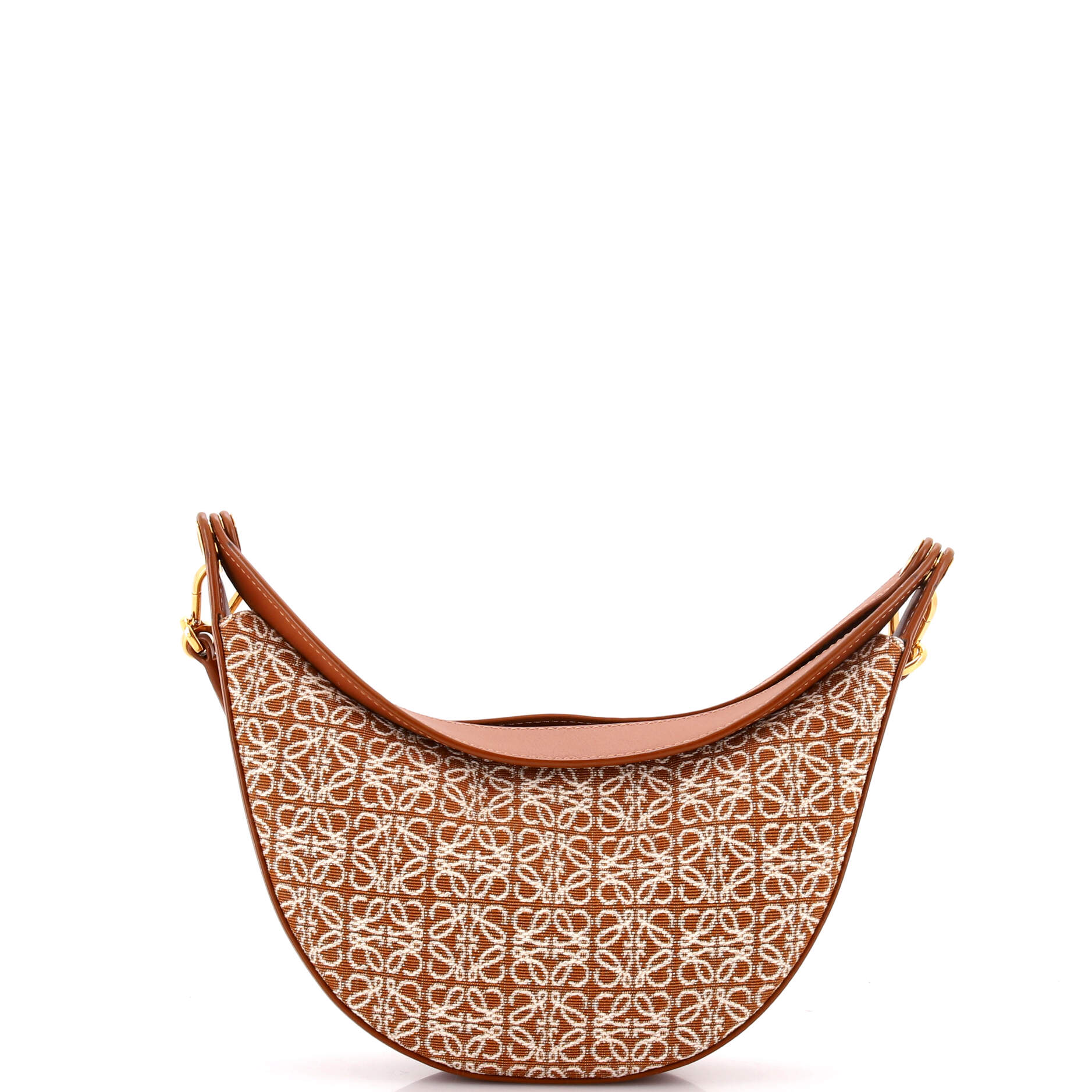 Pre Owned Loewe Luna Hobo Anagram Jacquard
