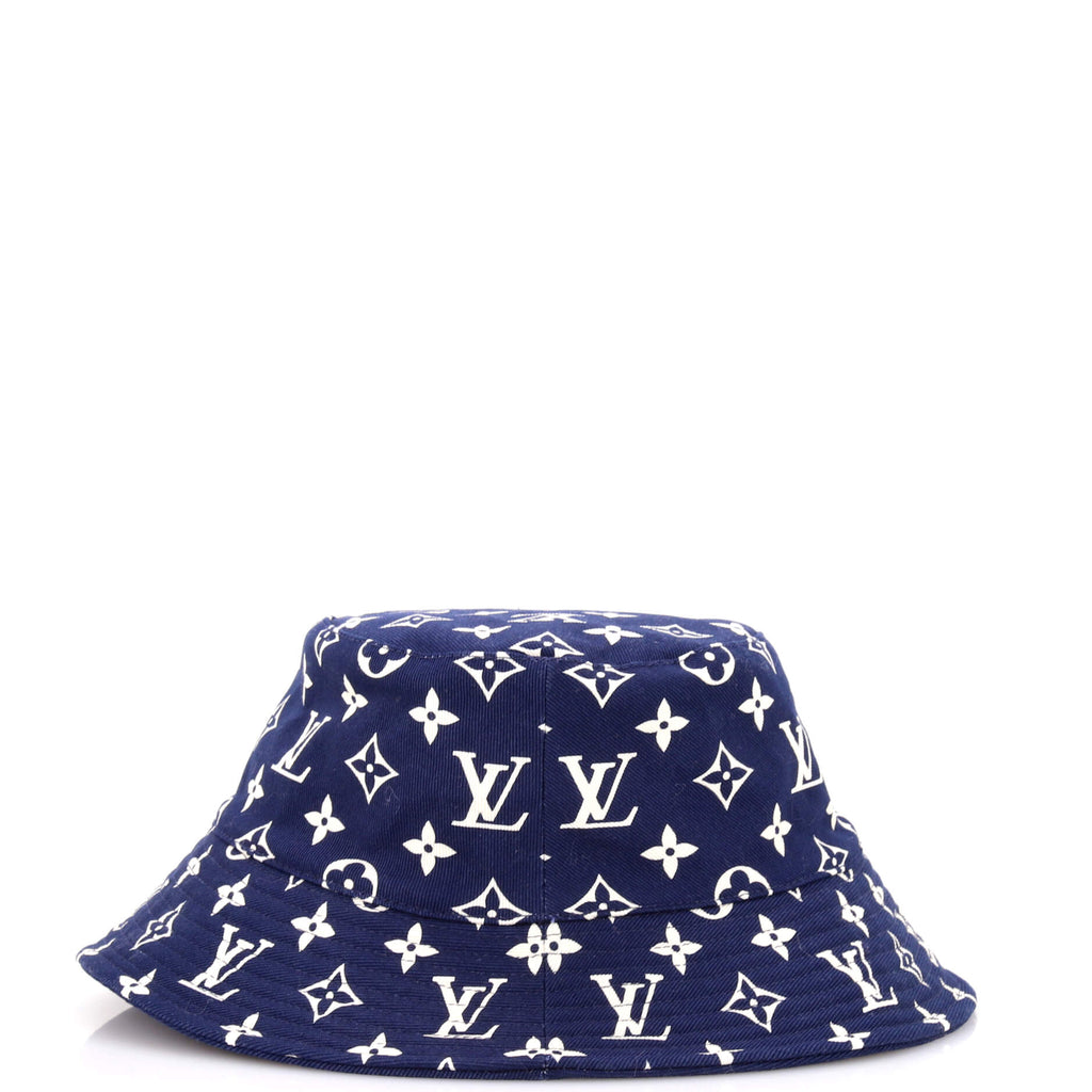 Pre Owned Louis Vuitton Escale Bucket Hat Monogram Canvas