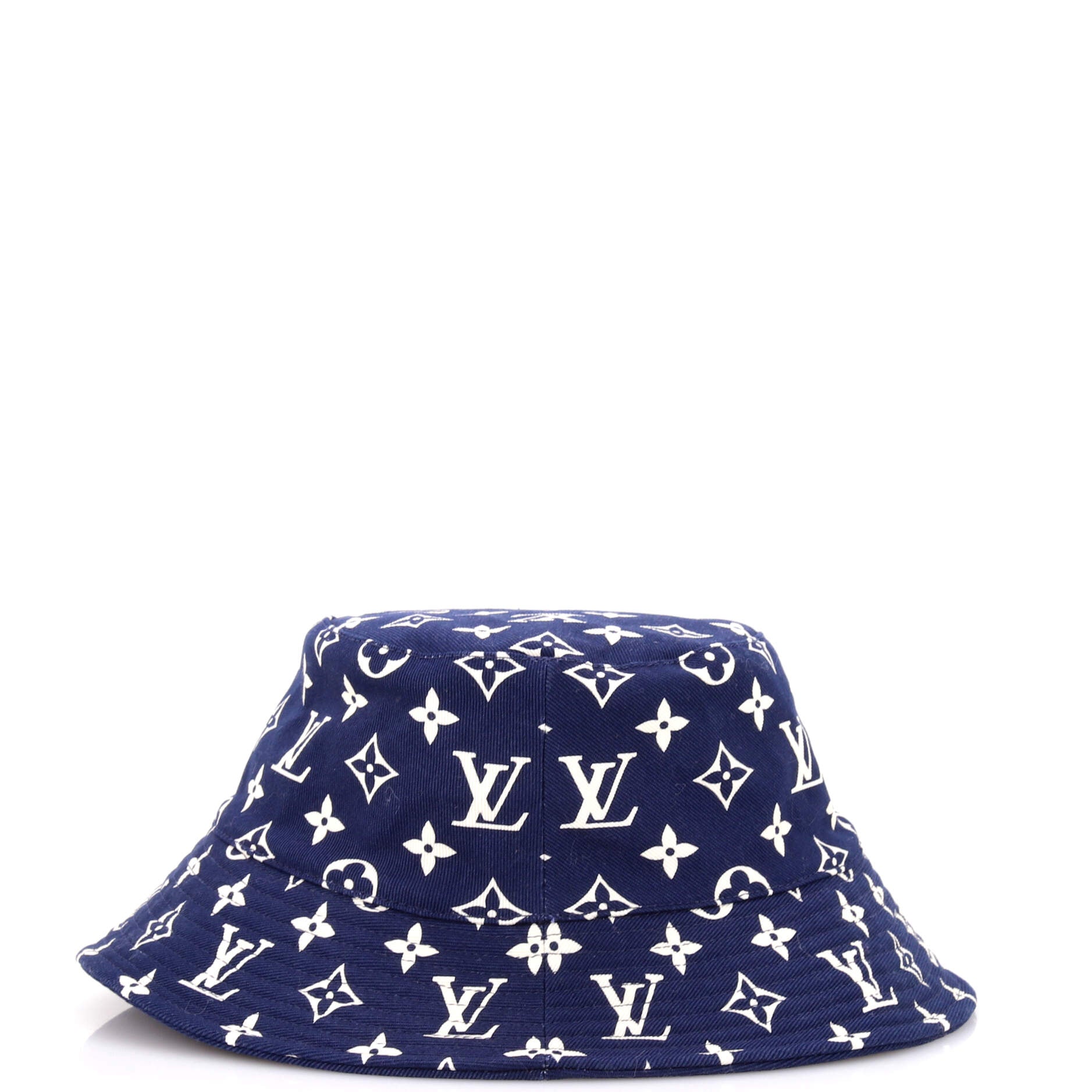 Pre Owned Louis Vuitton Escale Bucket Hat Monogram Canvas
